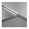 Logoclic Overgangsprofil Rustfri Stål Blank - 270x3 Cm