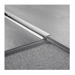 Logoclic Overgangsprofil Rustfrit Stål Blank 90x3 Cm