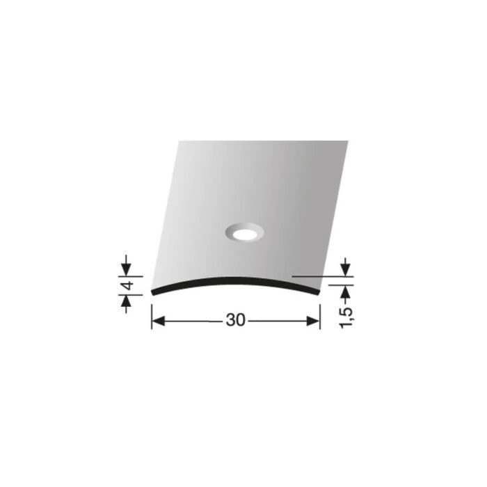 Logoclic Overgangsprofil Rustfrit Stål Blank 90x3 Cm 2 Logoclic Overgangsprofil Rustfrit Stål Blank 90x3 Cm - Billede 2