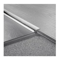 Logoclic Overgangsprofil Blank Aluminium 100x3 Cm