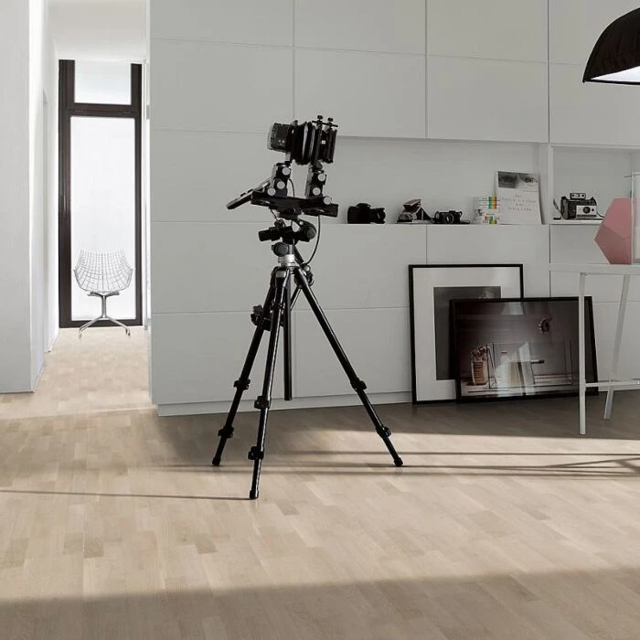 Parador Parketgulv Basic 11-5 Shipdeck Eg Hvid 3-stavs 2 Parador Parketgulv Basic 11-5 Shipdeck Eg Hvid 3-stavs - Billede 2