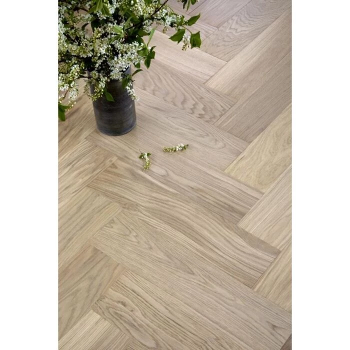 Timberman Parketgulv Eg Charlottenlund Sildeben Hvid 1,01 M² 2 Timberman Parketgulv Eg Charlottenlund Sildeben Hvid 1,01 M² - Billede 2