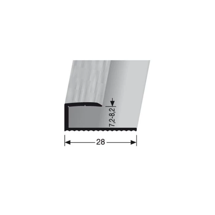 Logoclic U-profil Rustfri Stål 270x2,8x0,85 Cm 2 Logoclic U-profil Rustfri Stål 270x2,8x0,85 Cm - Billede 2