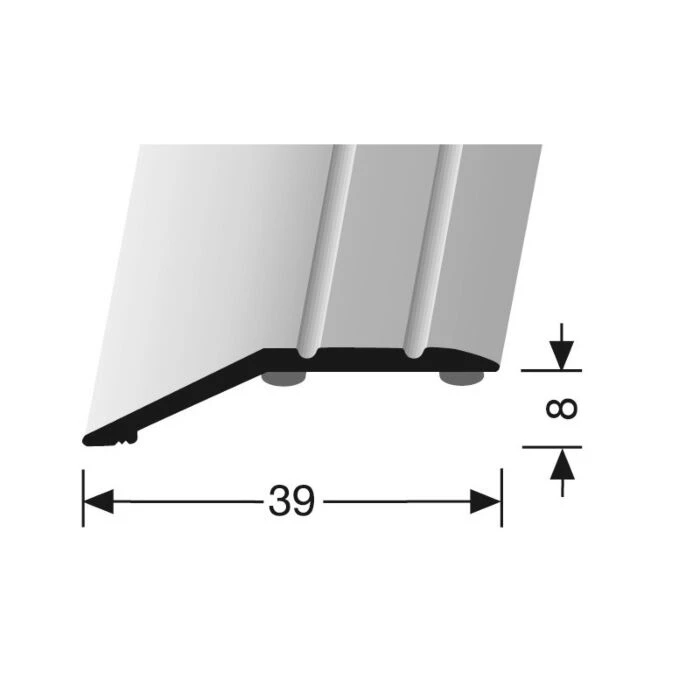 Logoclic Tilpasningsprofil Alu Sort 90x3,9 Cm 2 Logoclic Tilpasningsprofil Alu Sort 90x3,9 Cm - Billede 2