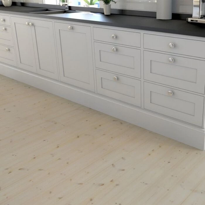 Frøslev Fyrretræsgulv Hvidolieret A 4500x155x25 Mm 2,79 M² 1 Frøslev Fyrretræsgulv Hvidolieret A 4500x155x25 Mm 2,79 M²