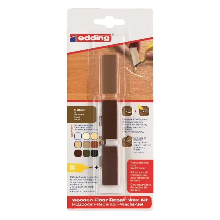 Edding 8902/3 Walnut Wooden Floor Repair Kit 1 Edding 8902/3 Walnut Wooden Floor Repair Kit