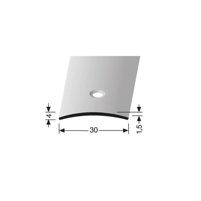 Logoclic Overgangsprofil Alu Sand - 100x3 Cm 2 Logoclic Overgangsprofil Alu Sand - 100x3 Cm - Billede 2