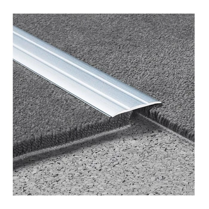 Logoclic Overgangsprofil Alu Sølv 100x3,8 Cm 1 Logoclic Overgangsprofil Alu Sølv 100x3,8 Cm