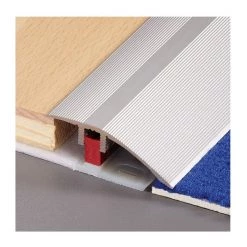 Logoclic Tilpasningsskinne Todelt Sølv 90x4,5 Cm