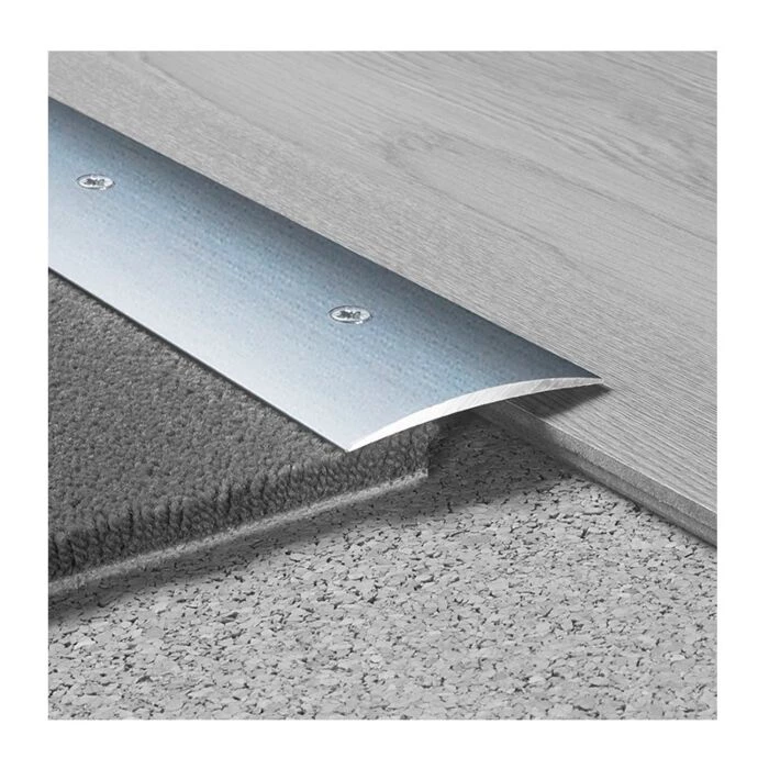 Logoclic Overgangsprofil Alu Sølv 100x6 Cm 1 Logoclic Overgangsprofil Alu Sølv 100x6 Cm