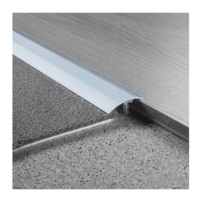 Logoclic Overgangsprofil Med Plastdyvler Sølv 270x3,8 Cm 1 Logoclic Overgangsprofil Med Plastdyvler Sølv 270x3,8 Cm