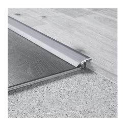 Logoclic Overgangsprofil M/plastdyvler Rustfri Stål 270x3,2 Cm