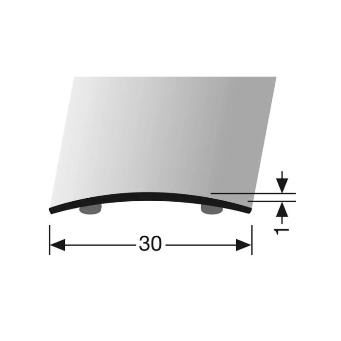 Logoclic Overgangsprofil Alu Sand 270x3 Cm 2 Logoclic Overgangsprofil Alu Sand 270x3 Cm - Billede 2
