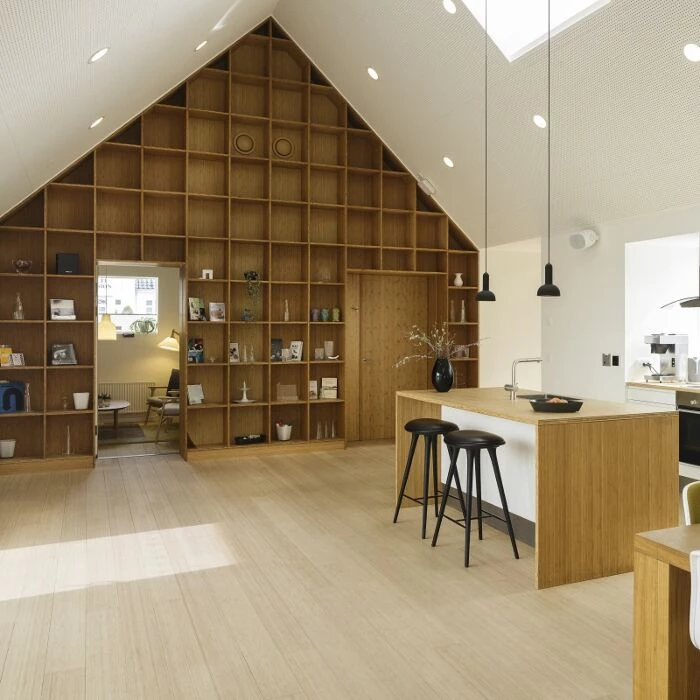 Holse & Wibroe Bambusgulv Nordic Grey Natur Hvidolie 2,28 M² 19x150x1900 Mm 2 Holse & Wibroe Bambusgulv Nordic Grey Natur Hvidolie 2,28 M² 19x150x1900 Mm - Billede 2