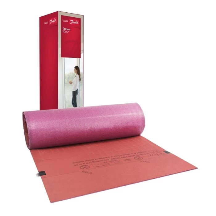 Danfoss ECdry 55 Varmemåtte 5 M² 1 Danfoss ECdry 55 Varmemåtte 5 M²