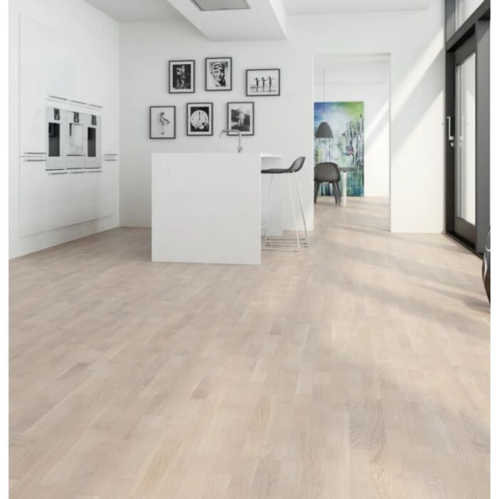 Moland Lamelparketgulv Eg Olie Hvid 3,19 M² 2 Moland Lamelparketgulv Eg Olie Hvid 3,19 M² - Billede 2